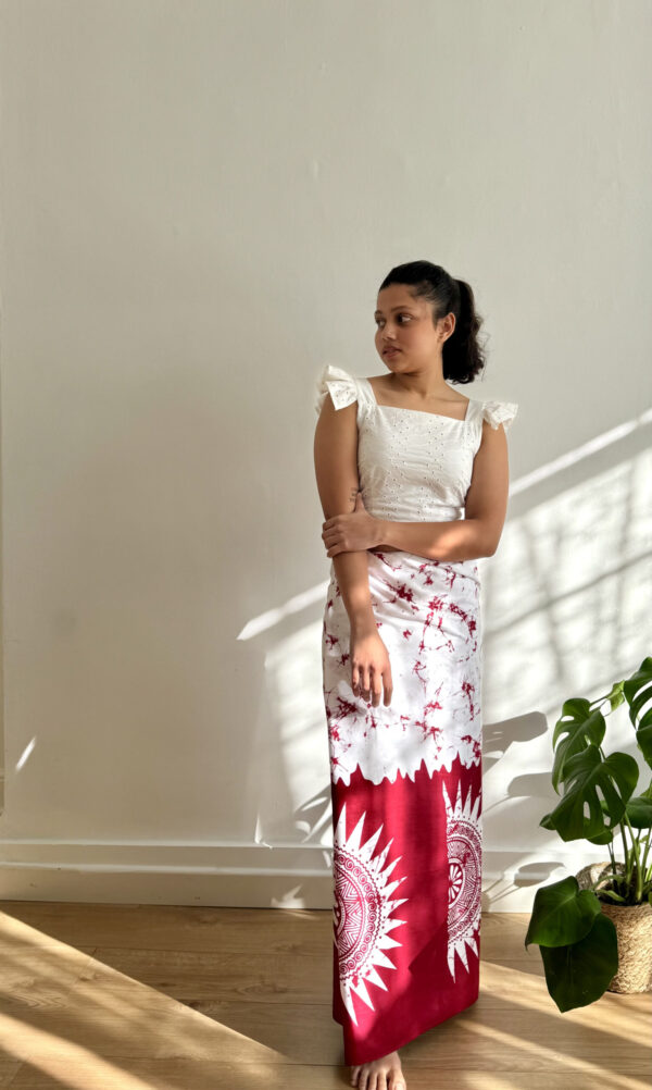 Women Batik  sarong- maroon