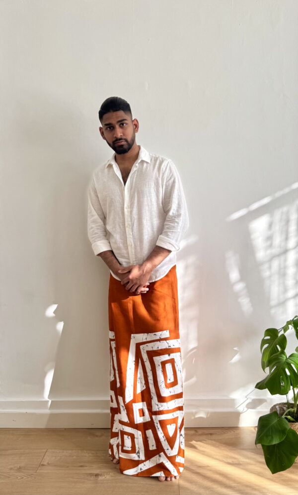 Men Batik - rust